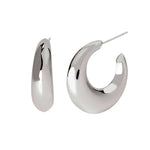 Load image into Gallery viewer, Mabina Orecchini a cerchio aperto grandi in argento 563843