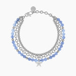 Load image into Gallery viewer, Bracciale giada azzurra con stella
