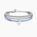 Load image into Gallery viewer, Bracciale giada azzurra con stella
