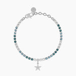 Load image into Gallery viewer, Bracciale tennis azzurro con stella
