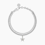 Load image into Gallery viewer, Bracciale tennis e sfere con stella
