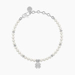 Load image into Gallery viewer, Bracciale con perle e quadrifoglio
