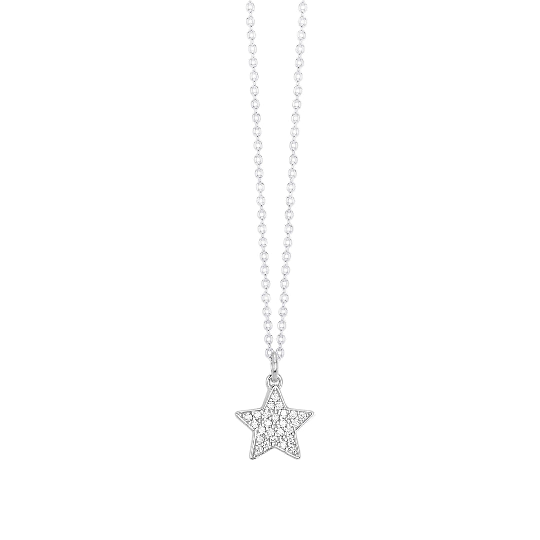 Mabina Girocollo in argento con stella e pavé di zirconi 553295