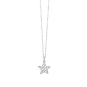 Mabina Girocollo in argento con stella e pavé di zirconi 553295