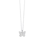 Load image into Gallery viewer, Mabina Girocollo in argento con farfalla in pavé di zirconi 553299