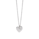 Load image into Gallery viewer, Mabina Girocollo in argento con doppio cuore e zirconi 553506
