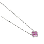 Load image into Gallery viewer, Mabina Girocollo argento con fiore in tormalina sintetica 553796