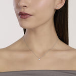 Load image into Gallery viewer, Mabina Girocollo con fiore in diamanti lab-grown 553887