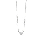 Load image into Gallery viewer, Mabina Girocollo in argento con catena forzatina e farfalla 553903