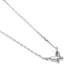 Load image into Gallery viewer, Mabina Girocollo in argento con catena forzatina e farfalla 553903