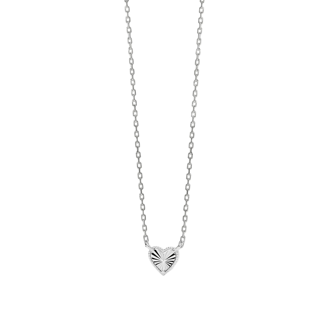 Mabina Girocollo in argento con catena forzatina e cuore 553904
