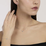 Load image into Gallery viewer, Mabina Girocollo in argento con catena forzatina e cuore 553904