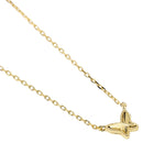 Load image into Gallery viewer, Mabina Girocollo in argento dorato con farfalla 553905