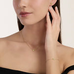 Load image into Gallery viewer, Mabina Girocollo in argento dorato con farfalla 553905