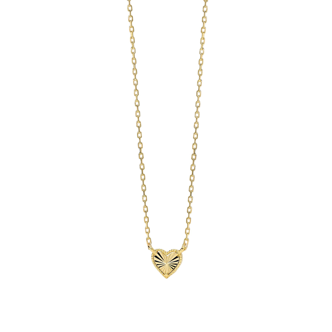 Mabina Girocollo in argento dorato con cuore 553906