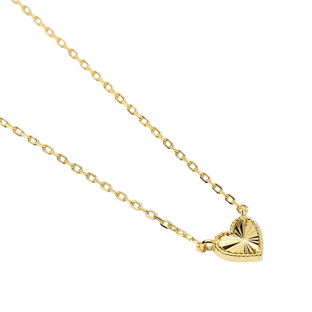 Mabina Girocollo in argento dorato con cuore 553906