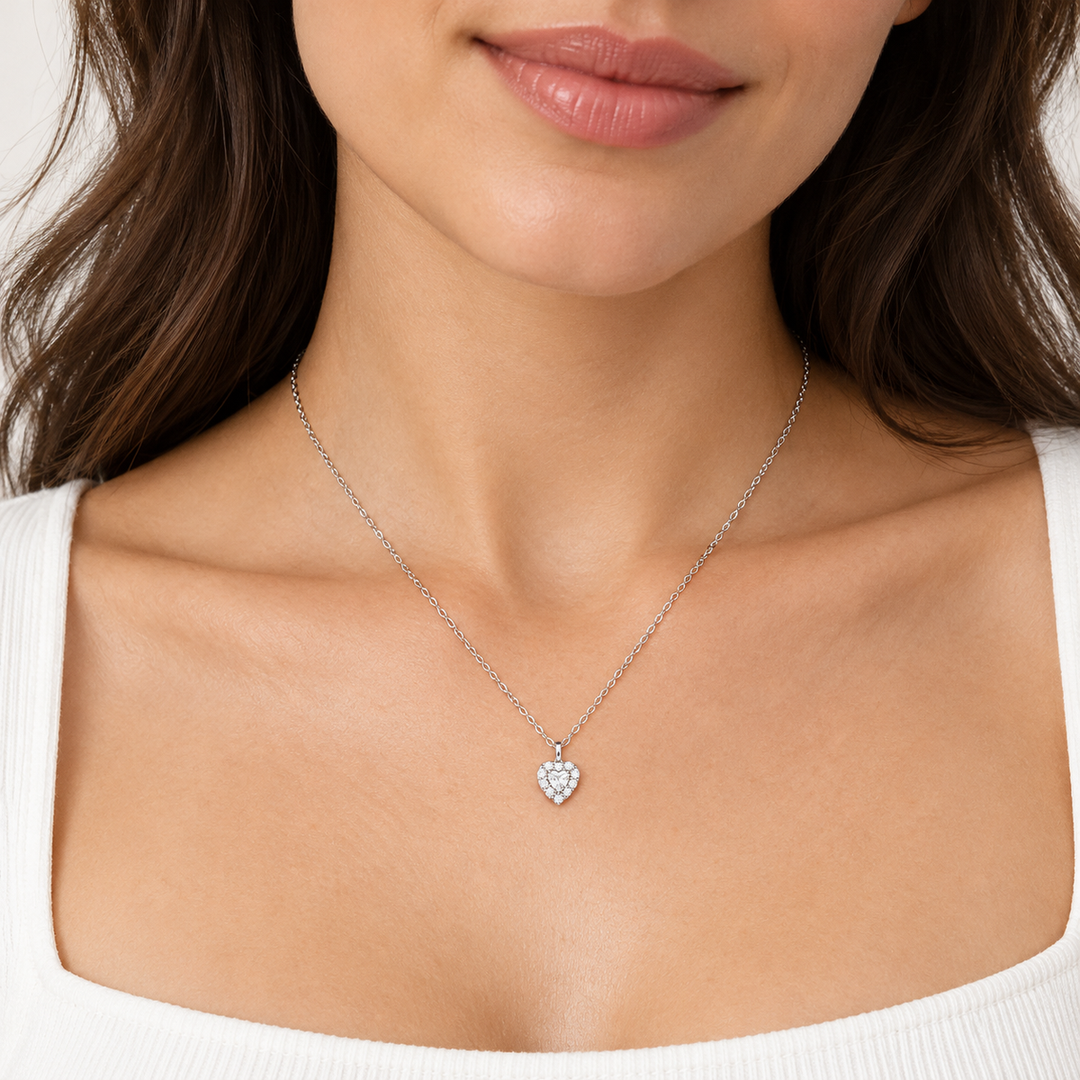 Girocollo con Catena Rolo' e Diamante Lab-Grown