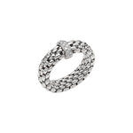 Load image into Gallery viewer, Anello Vendôme Flex'it in Oro Bianco e Diamanti
