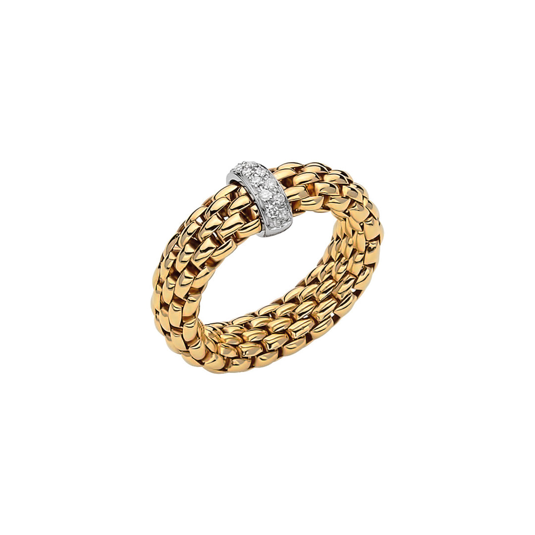 Anello Vendôme Flex'it in Oro Giallo e Diamanti
