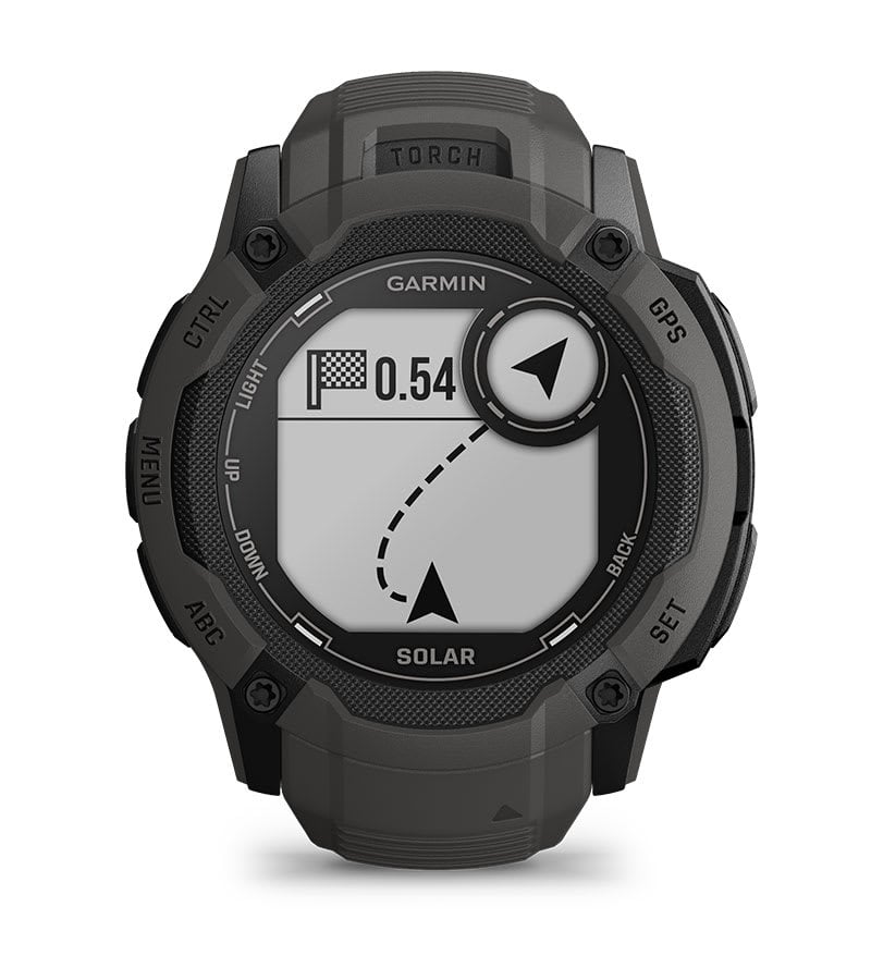 Garmin Instinct® 2X Solar 010-02805-00 - cinturino silicone nero - cassa resina nera - quadrante multifunzionale nero