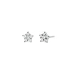 Load image into Gallery viewer, Mabina Orecchini a lobo in argento a forma di stella con zirconi 563226