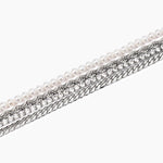 Load image into Gallery viewer, Bracciale con perle e tennis bianco
