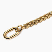 Bracciale dorato con catena