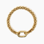 Load image into Gallery viewer, Bracciale dorato con catena
