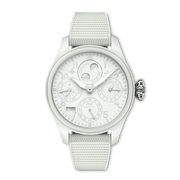 IWC Big Pilot’s Watch Perpetual Calendar Ceralume® IW505801 - cassa ceralume bianca - cinturino gomma bianca - quadrante bianco calendario perpetuo