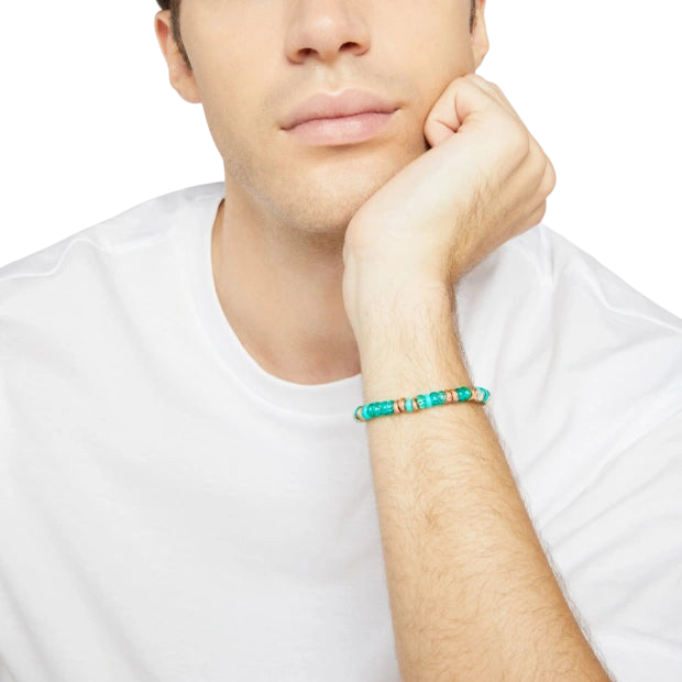Bracciale Rondelle Azzurro