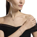 Load image into Gallery viewer, Mabina Bracciale con ciondoli in zircone e quadrifoglio 534054