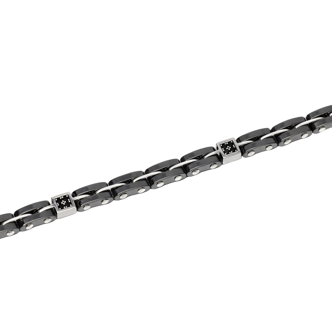 Mabina Bracciale con maglie in argento e ceramica 534012