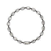 Mabina Bracciale con maglia marina e zirconi 534019-20