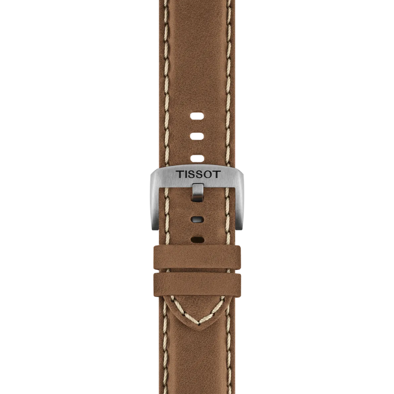 Tissot Chrono L 42mm T116.417.16.052.01 - cassa acciaio - cinturino pelle marrone - quadrante nero con cronografo e datario