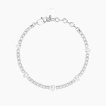 Load image into Gallery viewer, Bracciale tennis in cristalli e cuori
