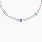 Load image into Gallery viewer, Bracciale tennis in cristalli e cuori
