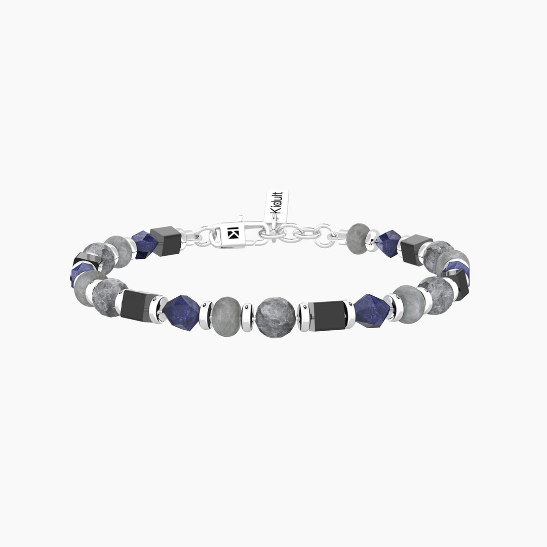 Bracciale uomo con pietre