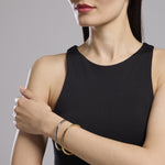Load image into Gallery viewer, Kidult Bracciale rigido in acciaio dorato 831037 