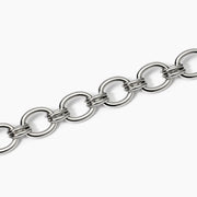 Kidult Bracciale a maglia larga in acciaio argentato 831041