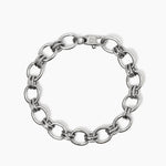 Load image into Gallery viewer, Kidult Bracciale a maglia larga in acciaio argentato 831041