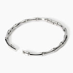 Load image into Gallery viewer, Kidult Bracciale rigido effetto bambù in acciaio 831059