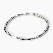 Kidult Bracciale rigido effetto bambù in acciaio 831059