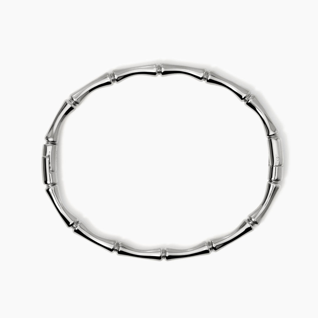 Kidult Bracciale rigido effetto bambù in acciaio 831059