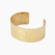 Bracciale bangle dorata effetto martellato