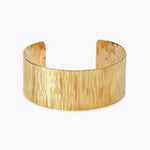 Load image into Gallery viewer, Bracciale bangle dorata effetto martellato
