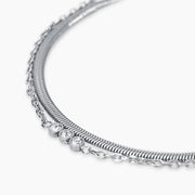 Bracciale con catene e cristalli