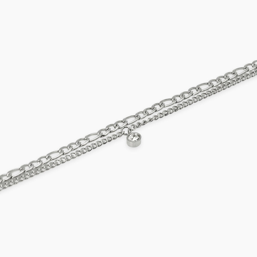 Bracciale con catene e ciondolo