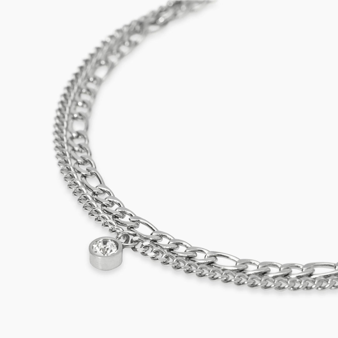 Bracciale con catene e ciondolo