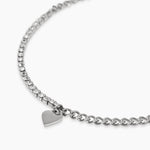 Load image into Gallery viewer, Bracciale con tennis di cristalli e cuore
