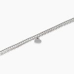 Load image into Gallery viewer, Bracciale con catene e ciondolo cuore
